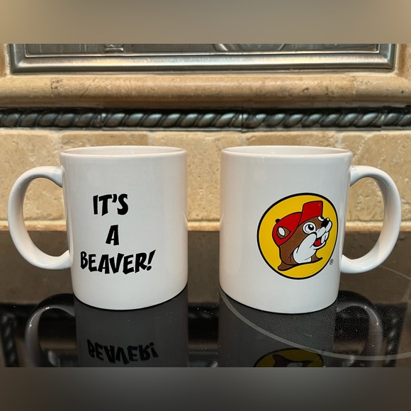Buc-ee’s Beaver Ceramic Coffee Mug - Set of 2 - Picture 2 of 6